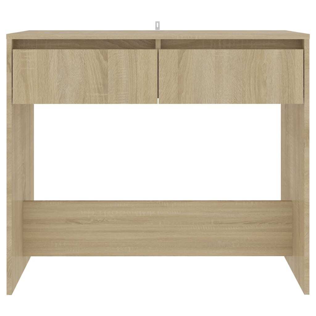 Console Table Sonoma Oak 89x41x76.5 cm Steel
