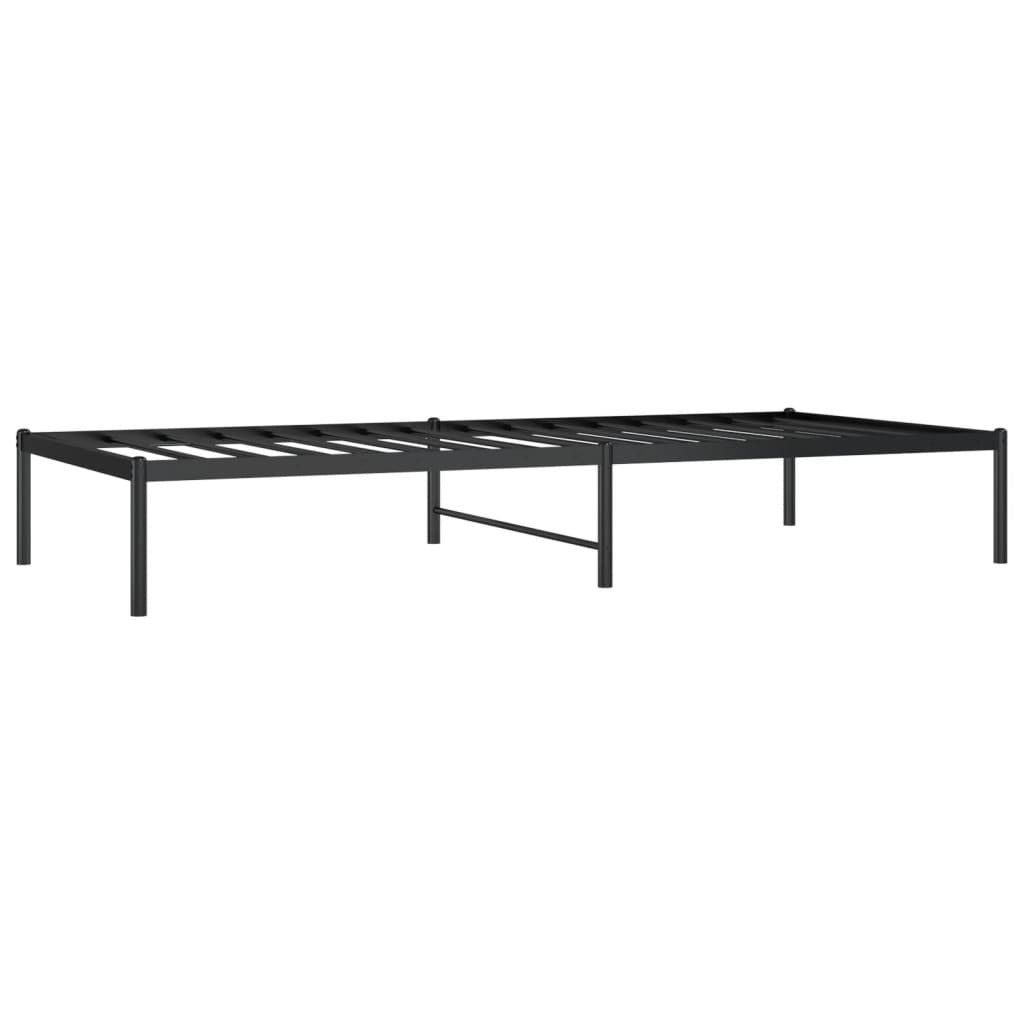 Metal Bed Frame Black 90x200 cm