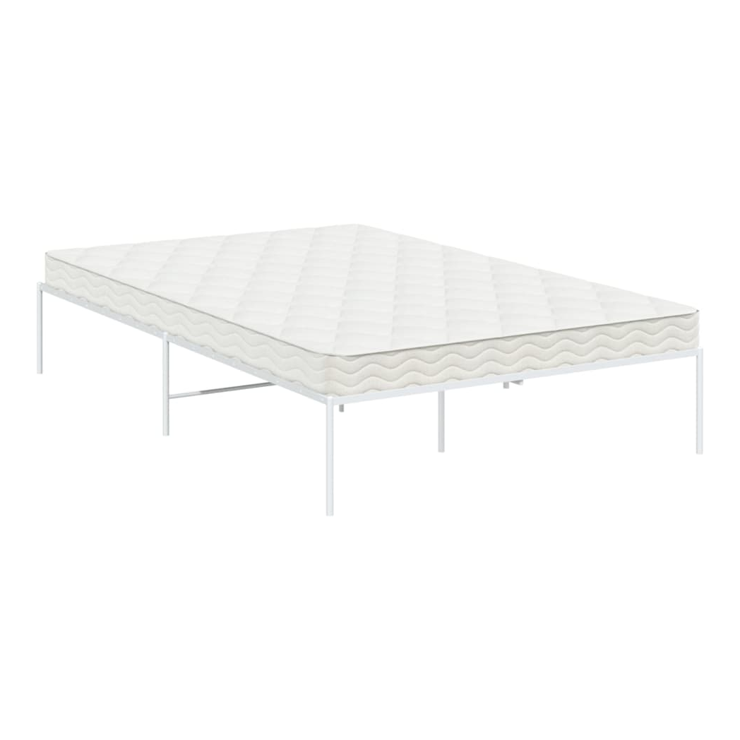 Metal Bed Frame White 120x200 cm