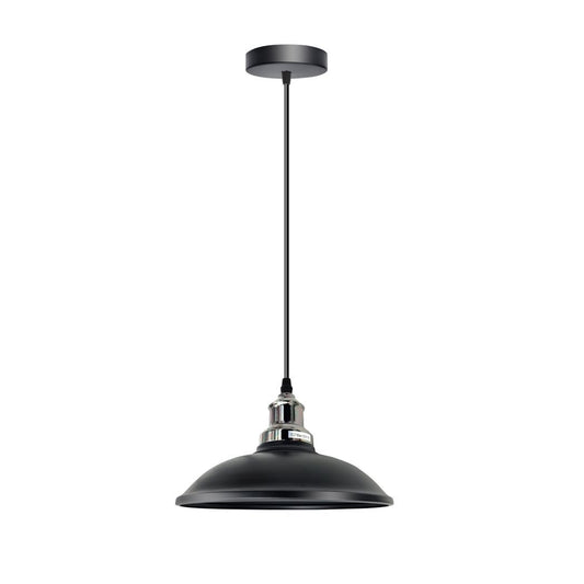 Vintage Industrial Black  E27 Ceiling Hanging Light Shade Loft Style Metal Ceiling Pendant Lamp