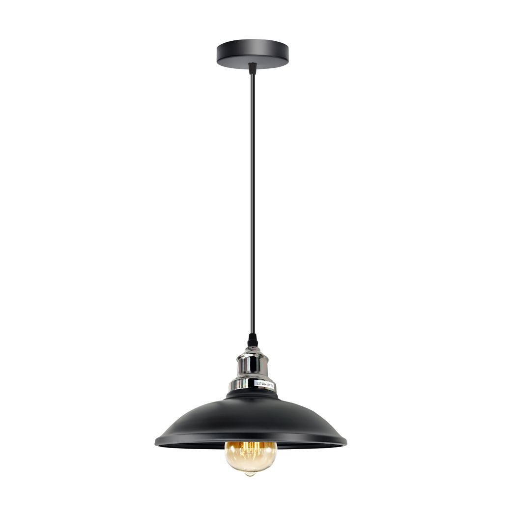 Vintage Industrial Black  E27 Ceiling Hanging Light Shade Loft Style Metal Ceiling Pendant Lamp
