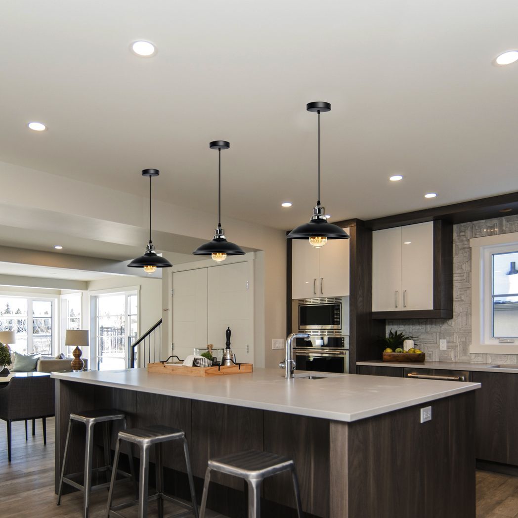 Vintage Industrial Black  E27 Ceiling Hanging Light Shade Loft Style Metal Ceiling Pendant Lamp