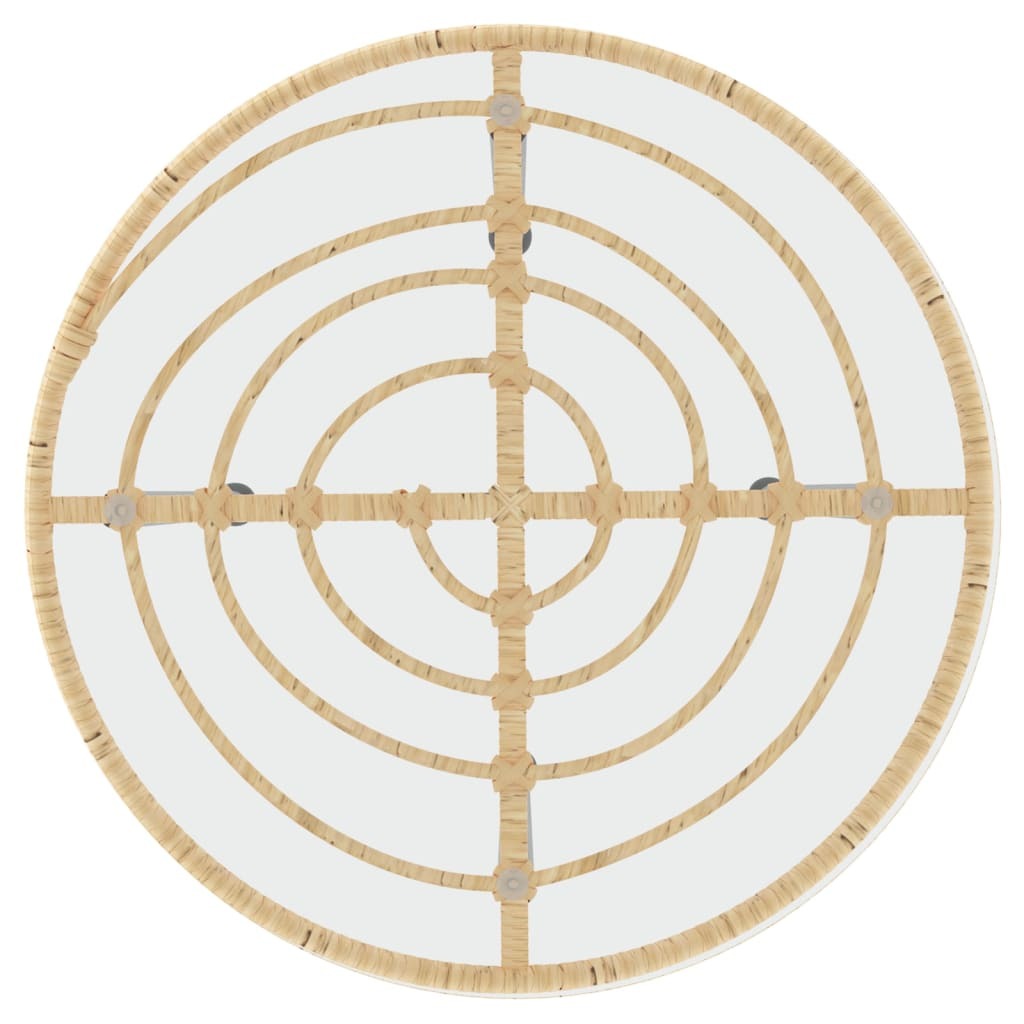 Dining Table 55 cmTempered Glass and Steel