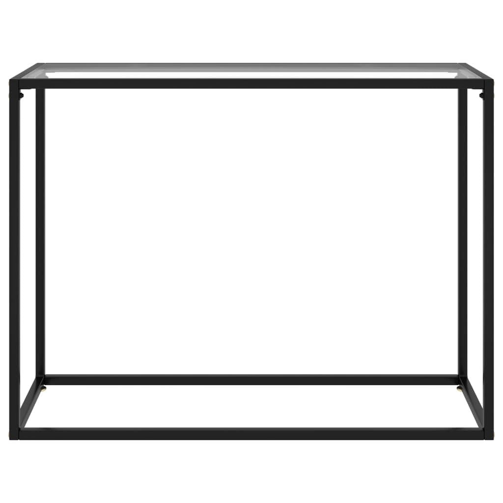 Console Table Transparent 100x35x75 cm Tempered Glass