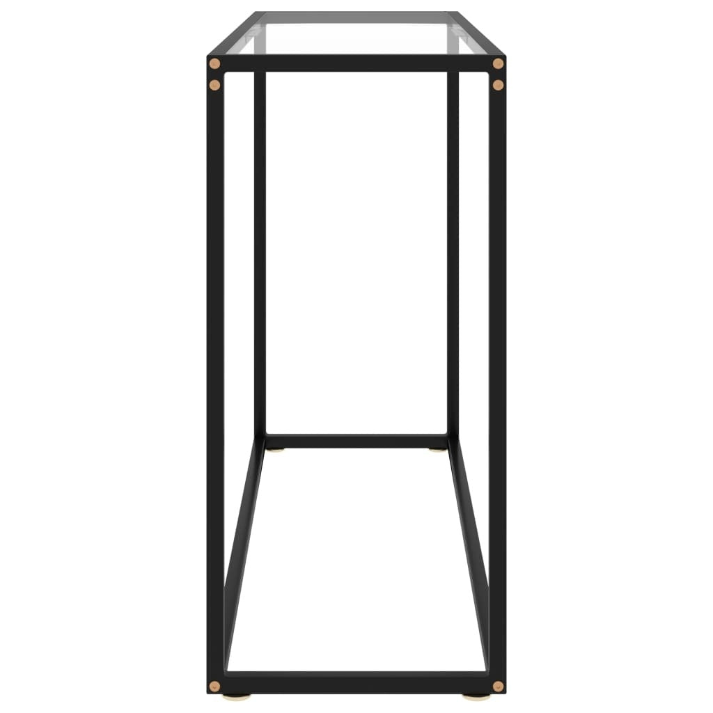 Console Table Transparent 100x35x75 cm Tempered Glass