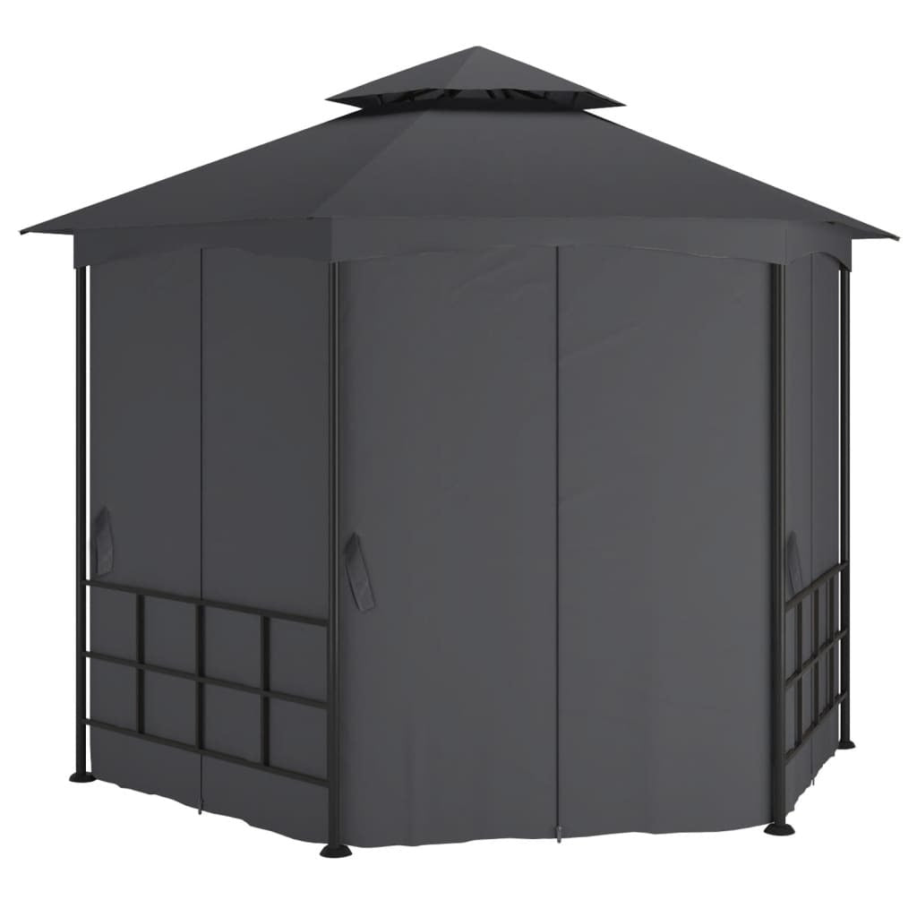 Gazebo with Sidewalls 3.1x2.7 m Anthracite