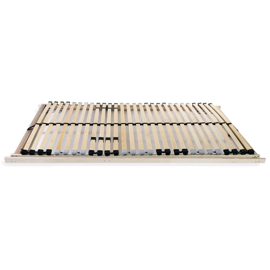 Slatted Bed Bases 2 pcs with 28 Slats 7 Zones 80x200 cm