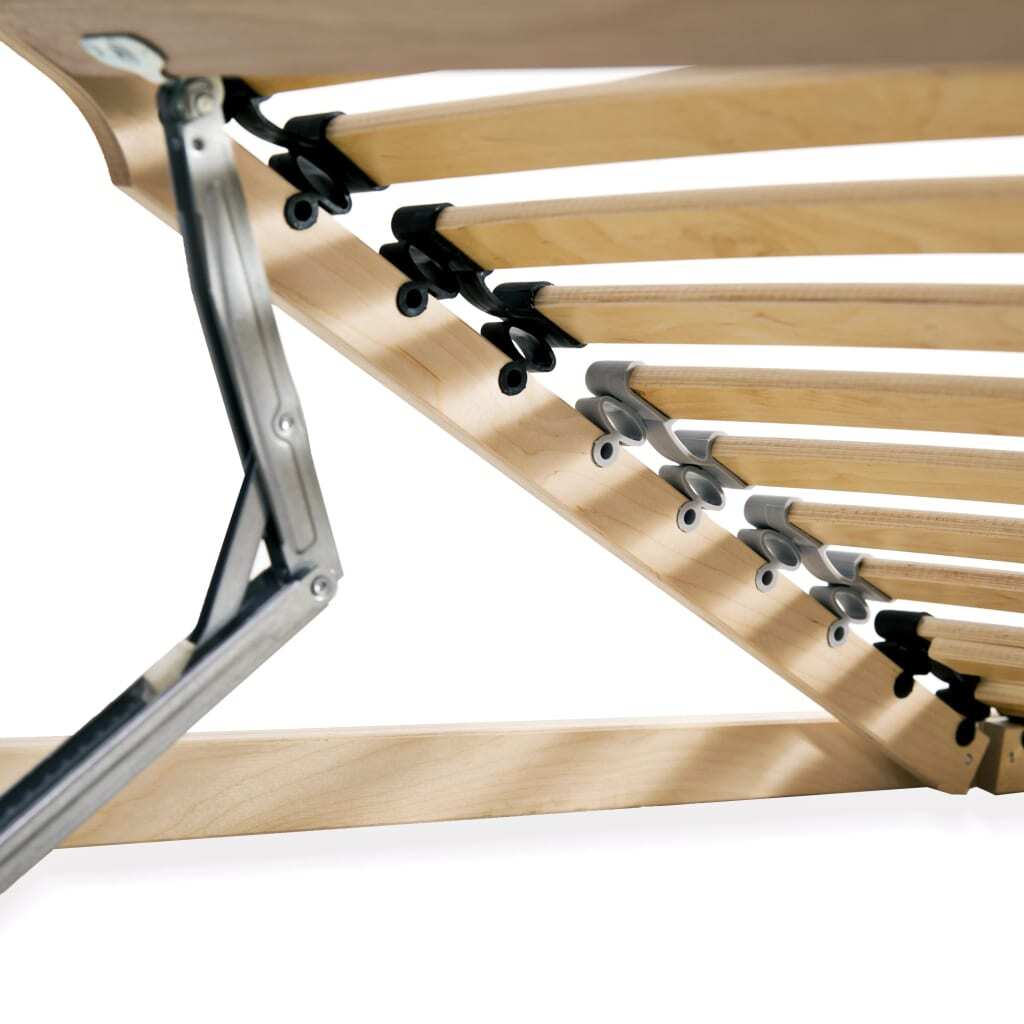 Slatted Bed Bases 2 pcs with 28 Slats 7 Zones 80x200 cm