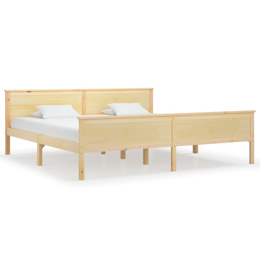 Bed Frame Solid Wood Pine 200x200 cm