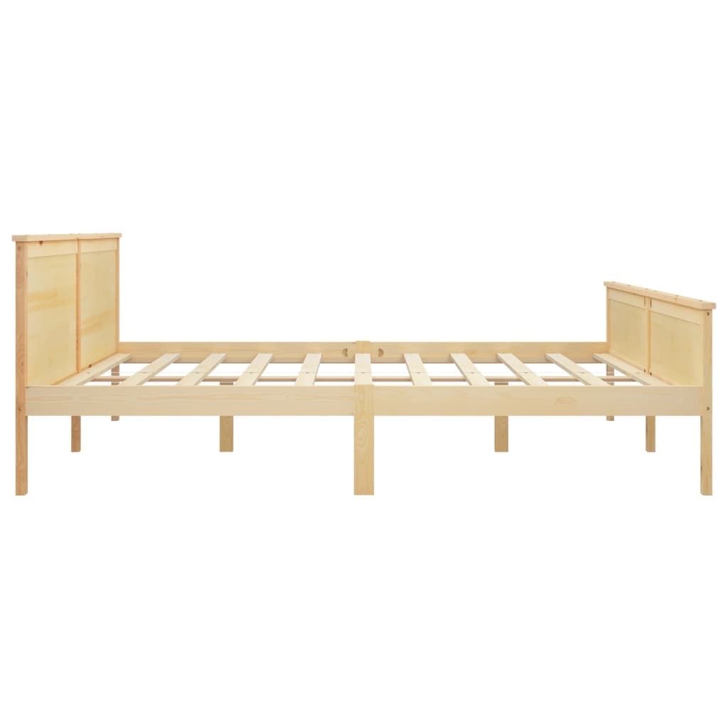 Bed Frame Solid Wood Pine 200x200 cm