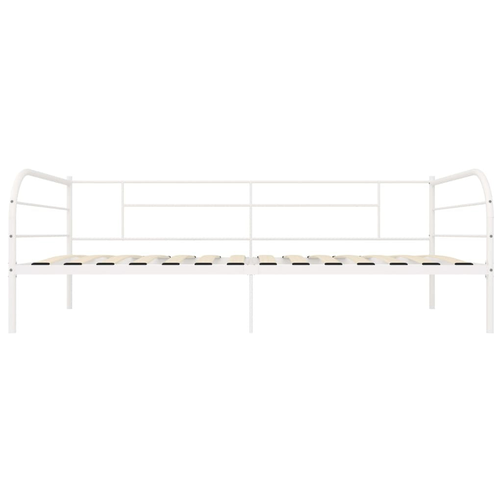 Daybed Frame White Metal 90x200 cm