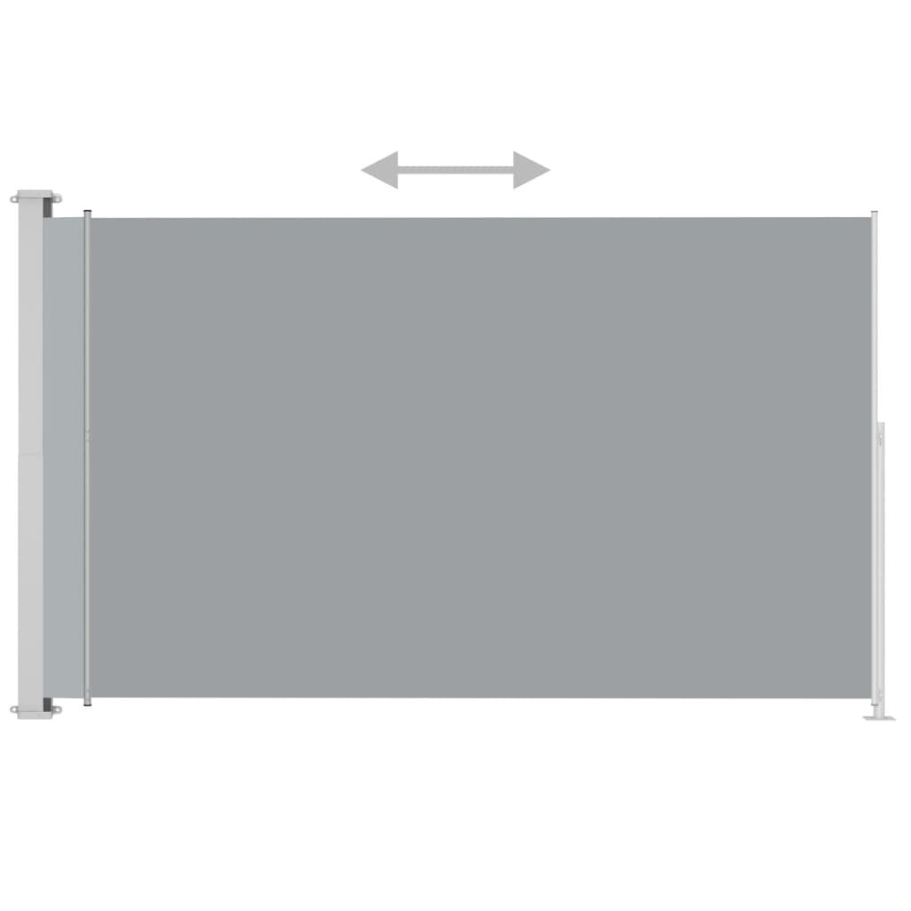 Patio Retractable Side Awning 180x300 cm Grey