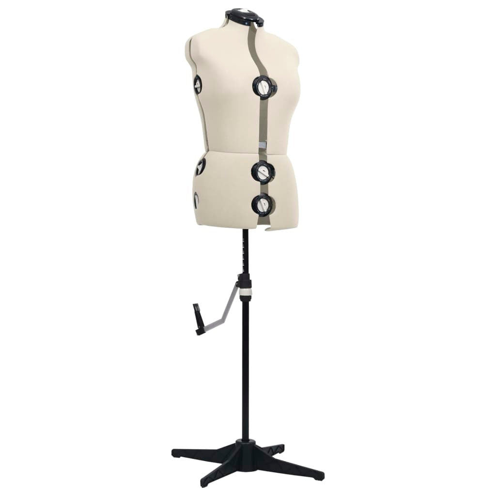 Adjustable Dress Form Female Cream M Size 40-46