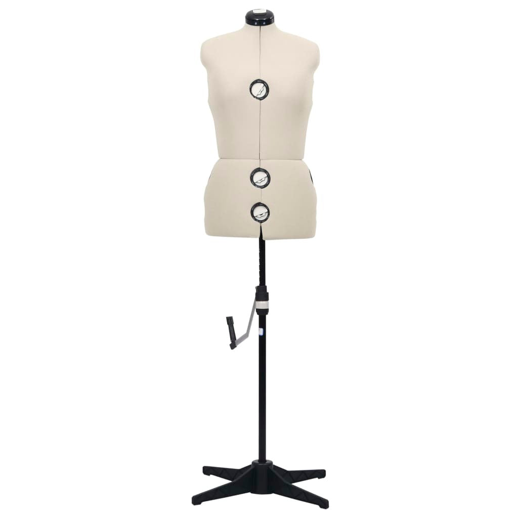 Adjustable Dress Form Female Cream M Size 40-46