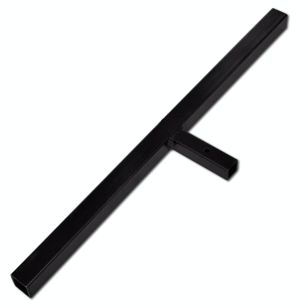 Garden  Ground Drill with Handle Auger Bit 120 mm Double Spirals Steel Black