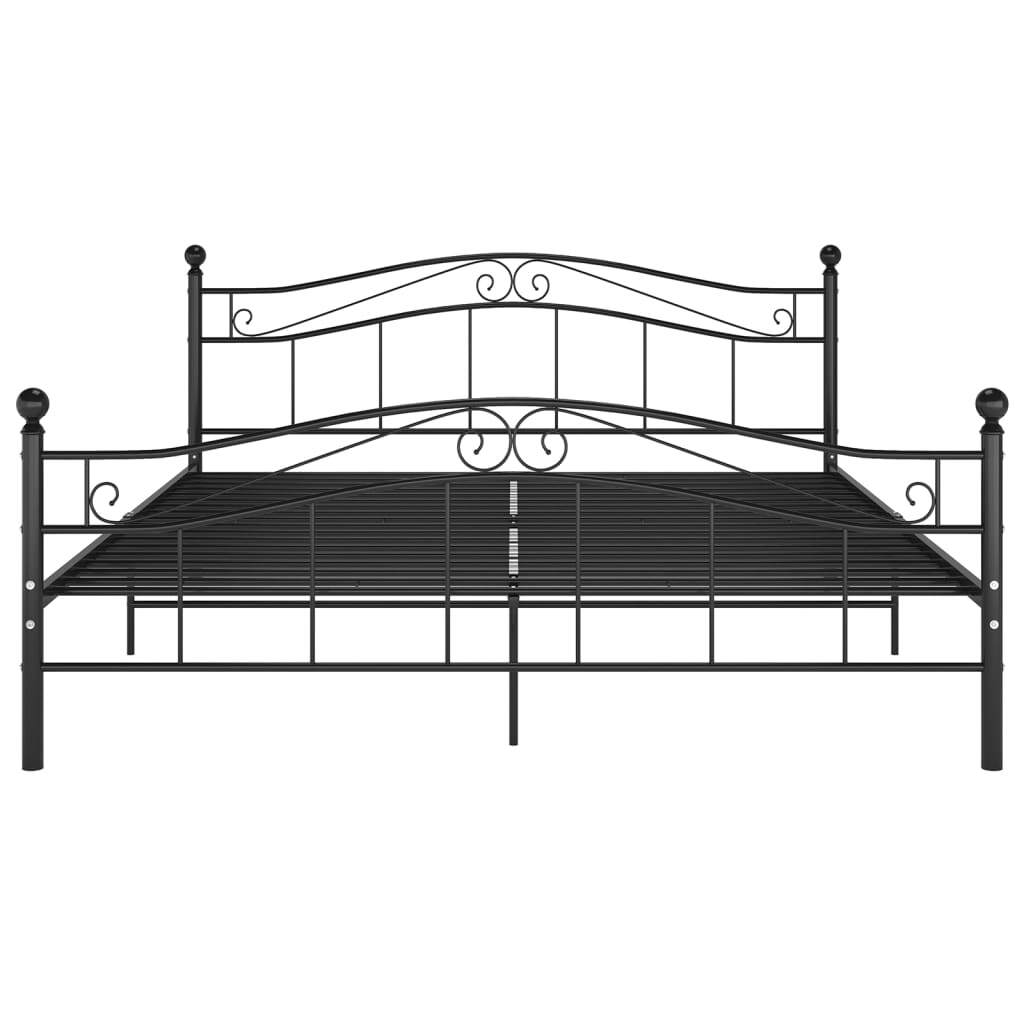 Bed Frame Black Metal 180x200 cm 6FT Super King