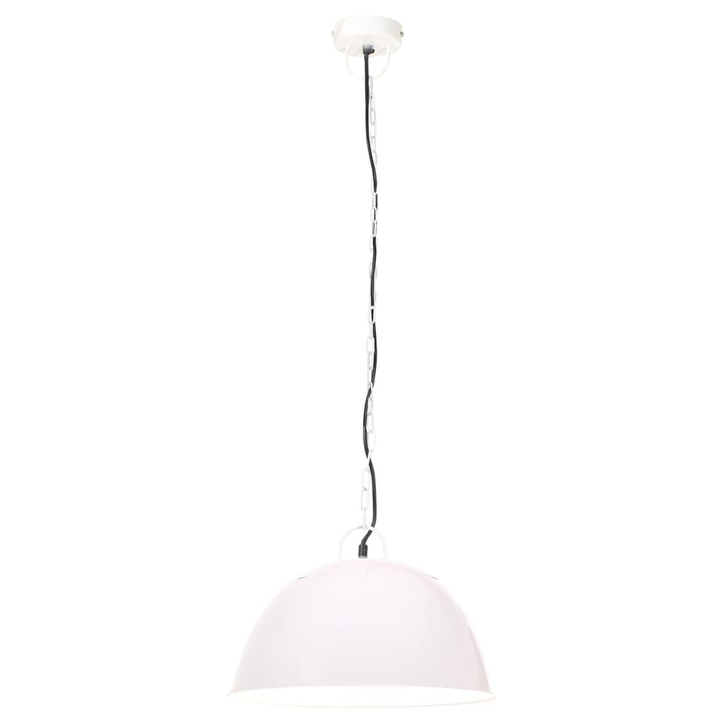 Industrial Vintage Hanging Lamp 25 W White Round 41 cm E27