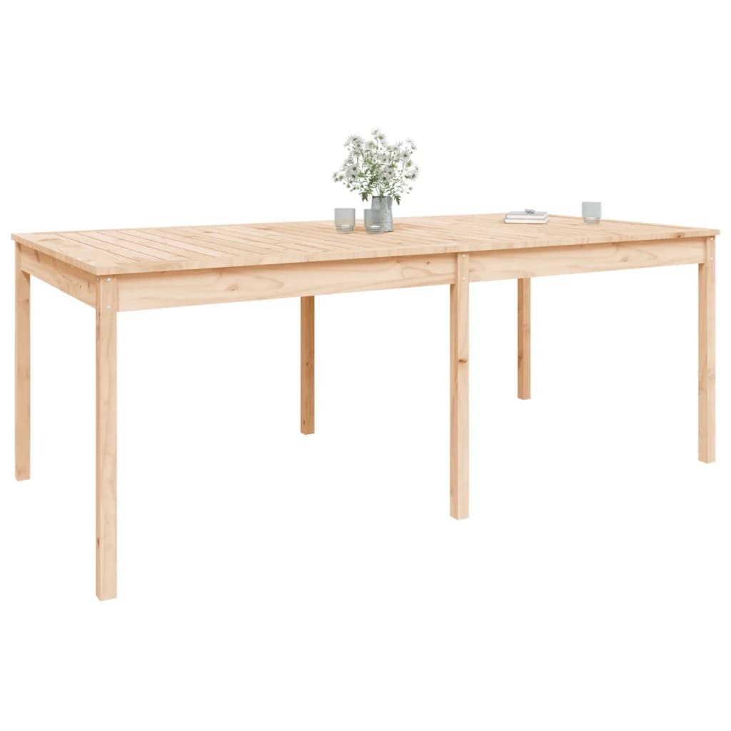 Garden Table 203.5x100x76 cm Solid Wood Pine