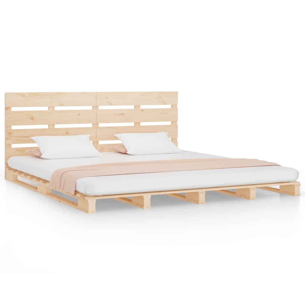 Bed Frame 120x190 cm Solid Wood Pine 4FT Small Double