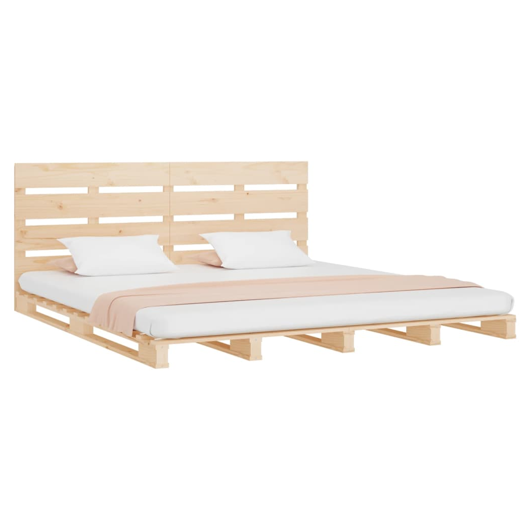 Bed Frame 120x190 cm Solid Wood Pine 4FT Small Double