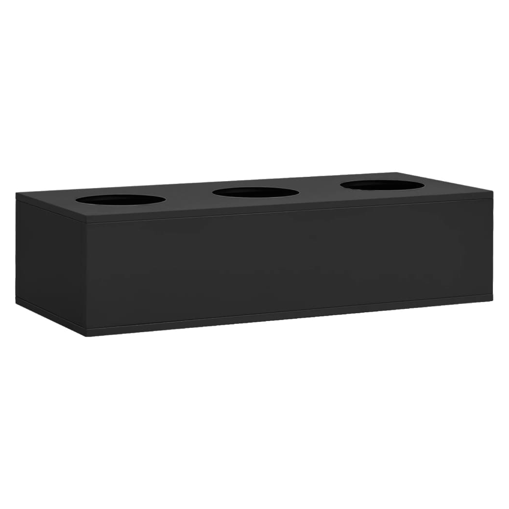 Office Cabinet with Planter Box Anthracite 90x40x125 cm Steel