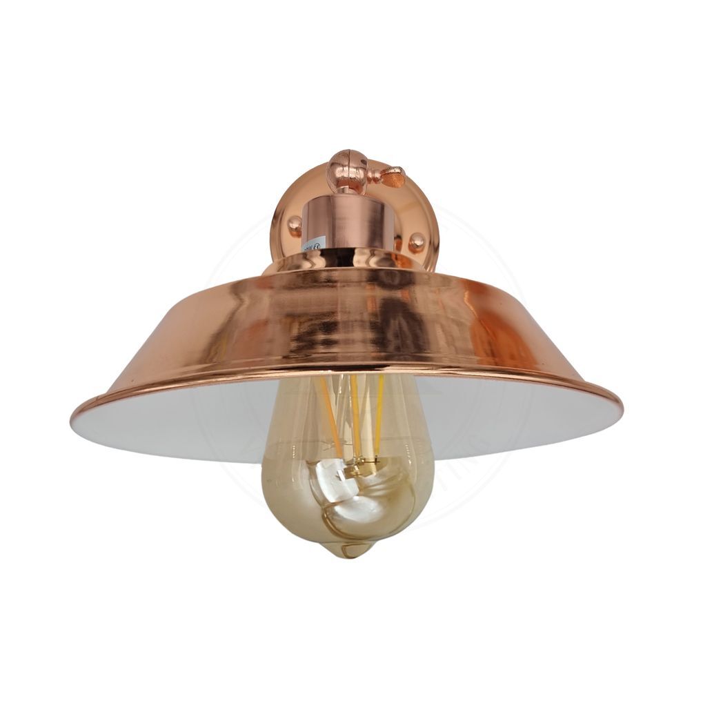 Vintage Industrial Rose Gold Retro Wall light Sturdy Metal Lamp Shade Lights Classic Style Electroplated Finish E27 lamp
