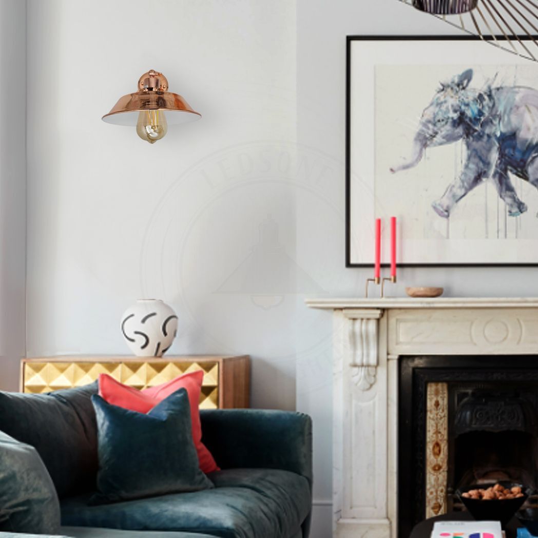 Vintage Industrial Rose Gold Retro Wall light Sturdy Metal Lamp Shade Lights Classic Style Electroplated Finish E27 lamp