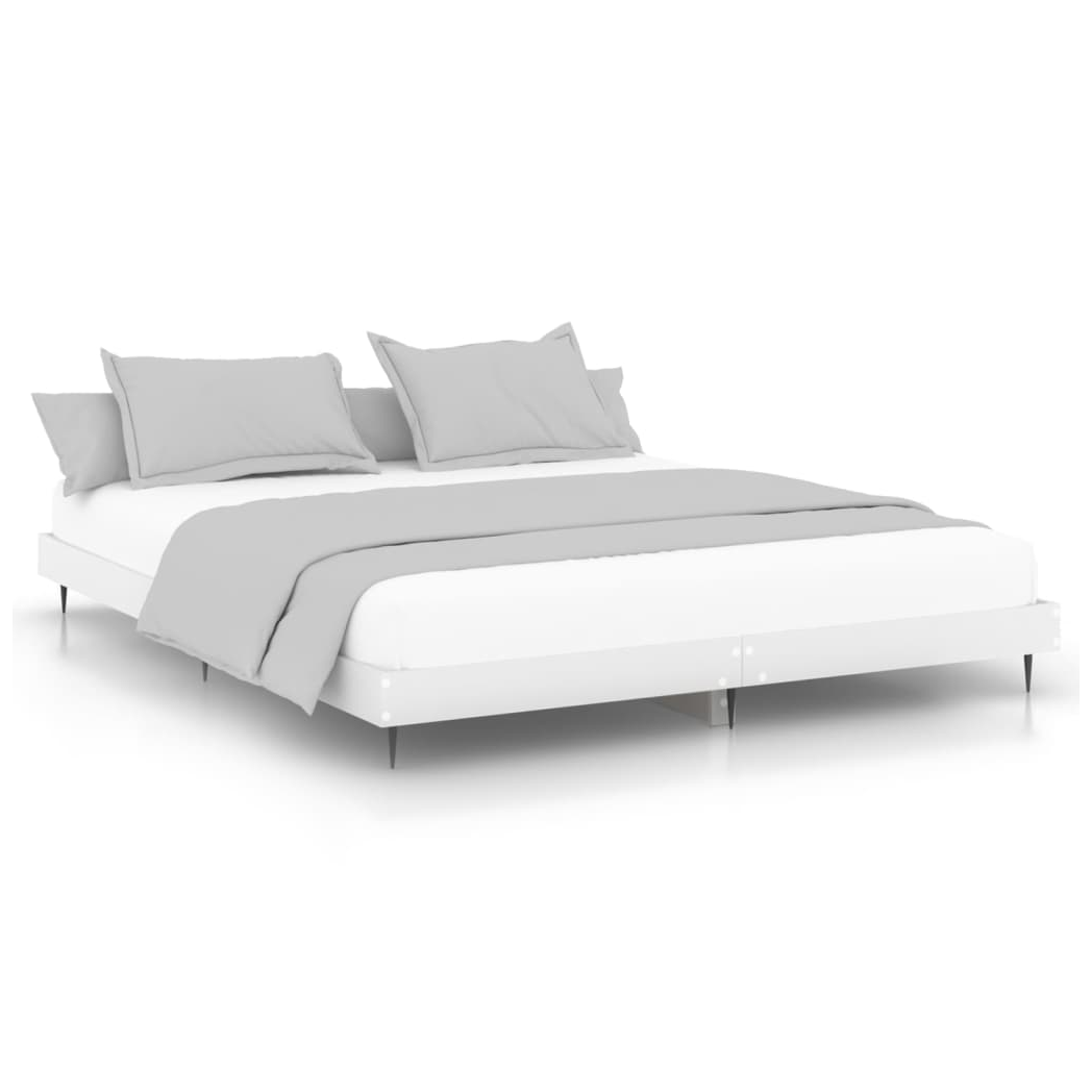 Bed Frame White 120x200 cm Engineered Wood