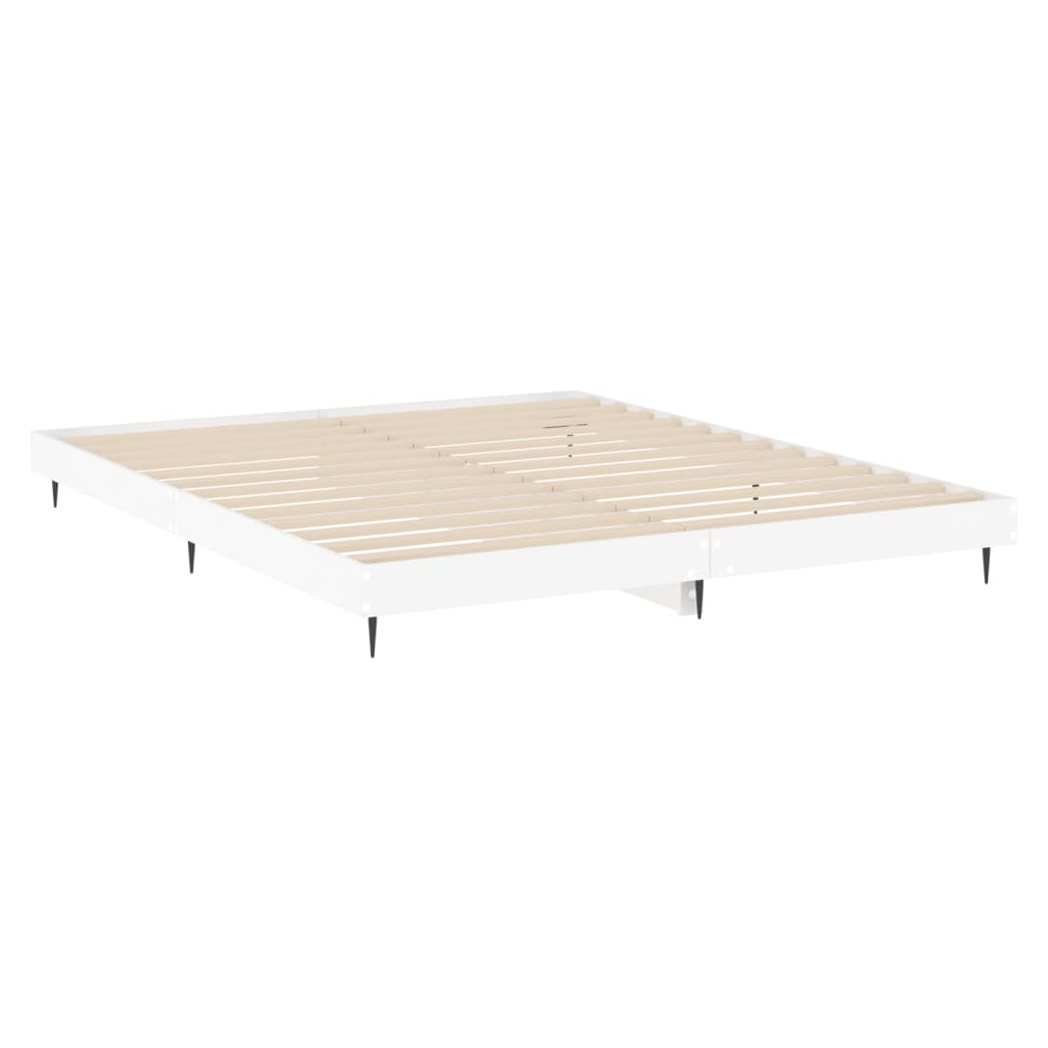 Bed Frame White 120x200 cm Engineered Wood