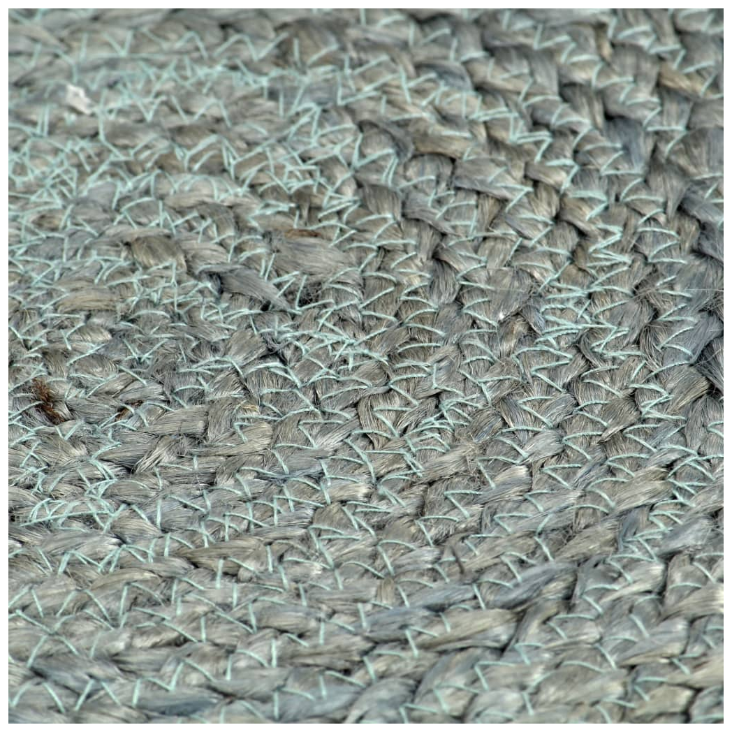Placemats 4 pcs Plain Olive Green 38 cm Round Jute