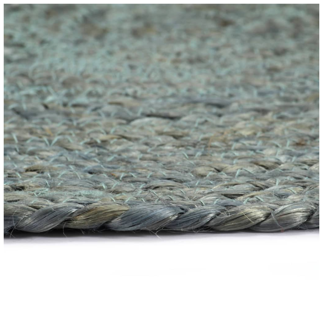 Placemats 4 pcs Plain Olive Green 38 cm Round Jute