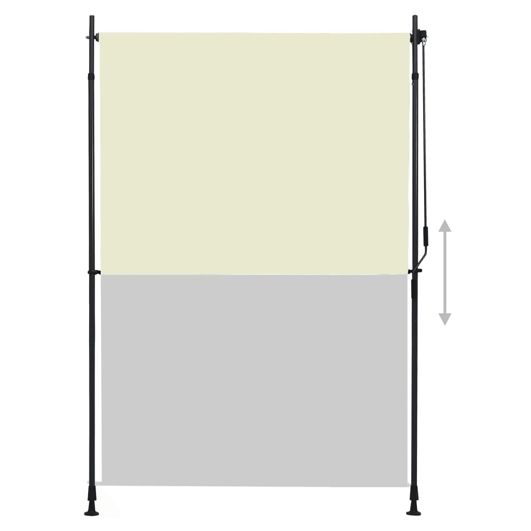 Outdoor Roller Blind 150x270 cm Cream