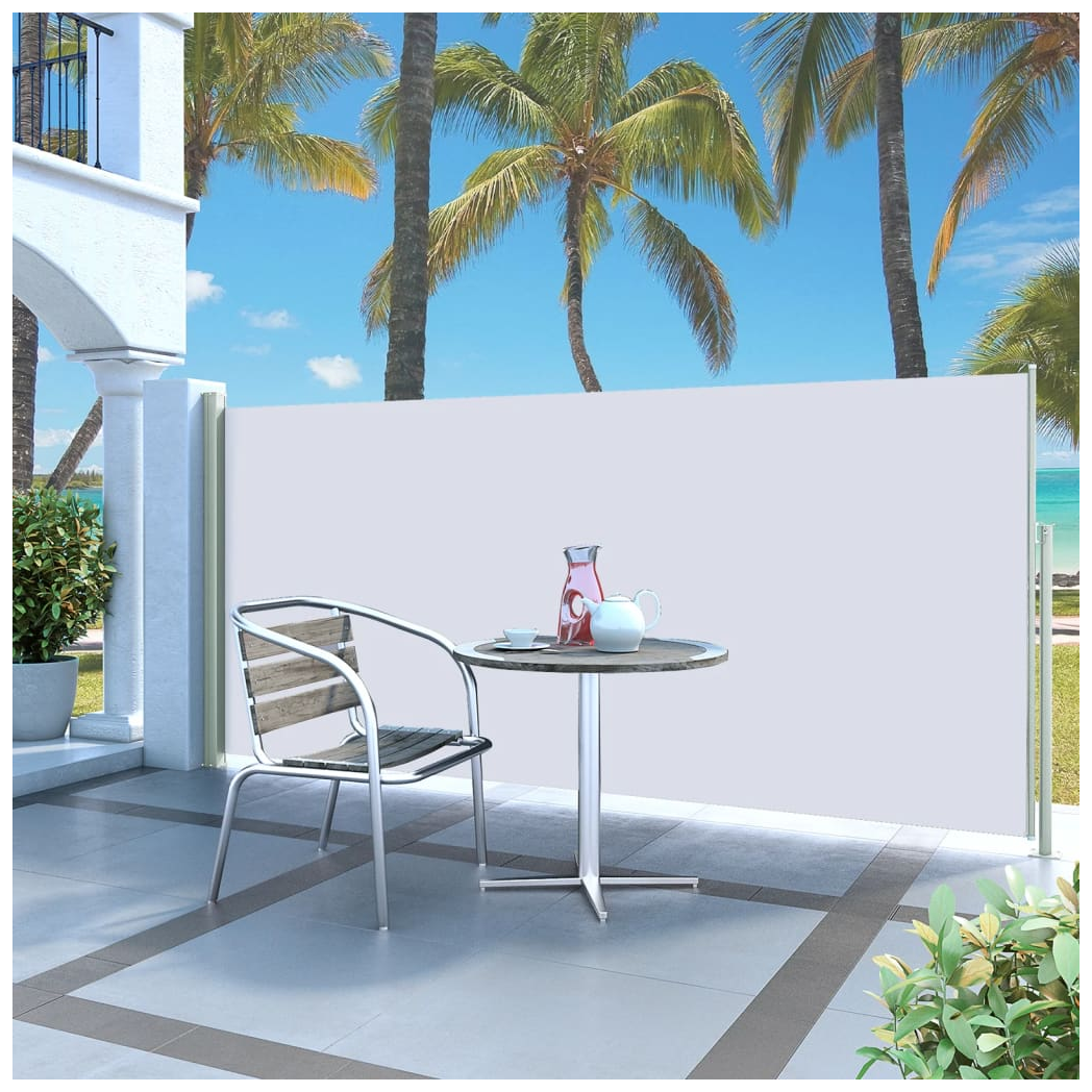Retractable Side Awning 140 x 300 cm Cream