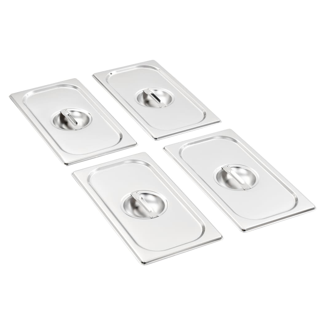 Lids for GN 1/3 Pan 4 pcs Stainless Steel