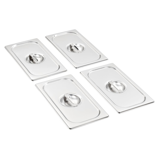 Lids for GN 1/3 Pan 4 pcs Stainless Steel