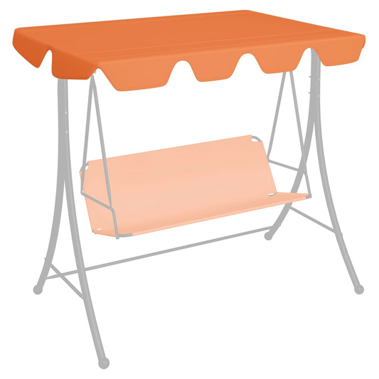 Replacement Canopy for Garden Swing Orange 188/168x145/110 cm
