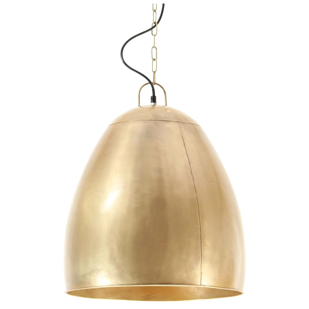 Industrial Hanging Lamp 25 W Brass Round 42 cm E27
