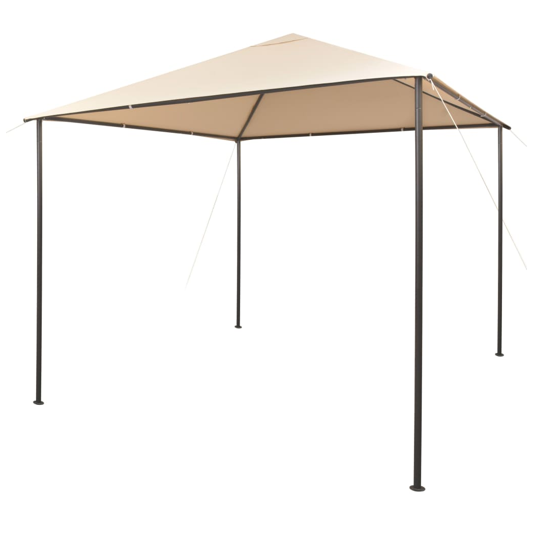 Gazebo Pavilion Tent Canopy 3x3 m Steel Beige