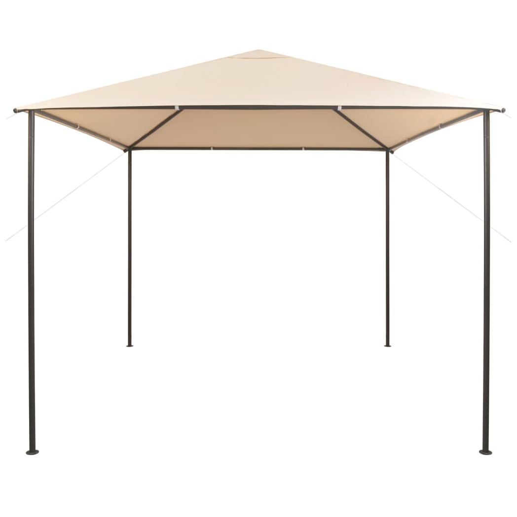 Gazebo Pavilion Tent Canopy 3x3 m Steel Beige