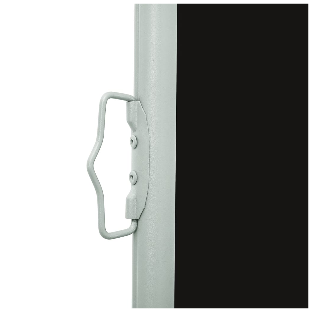 Patio Retractable Side Awning 600x160 cm Black