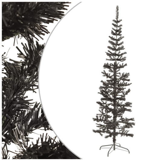Slim Christmas Tree Black 210 cm