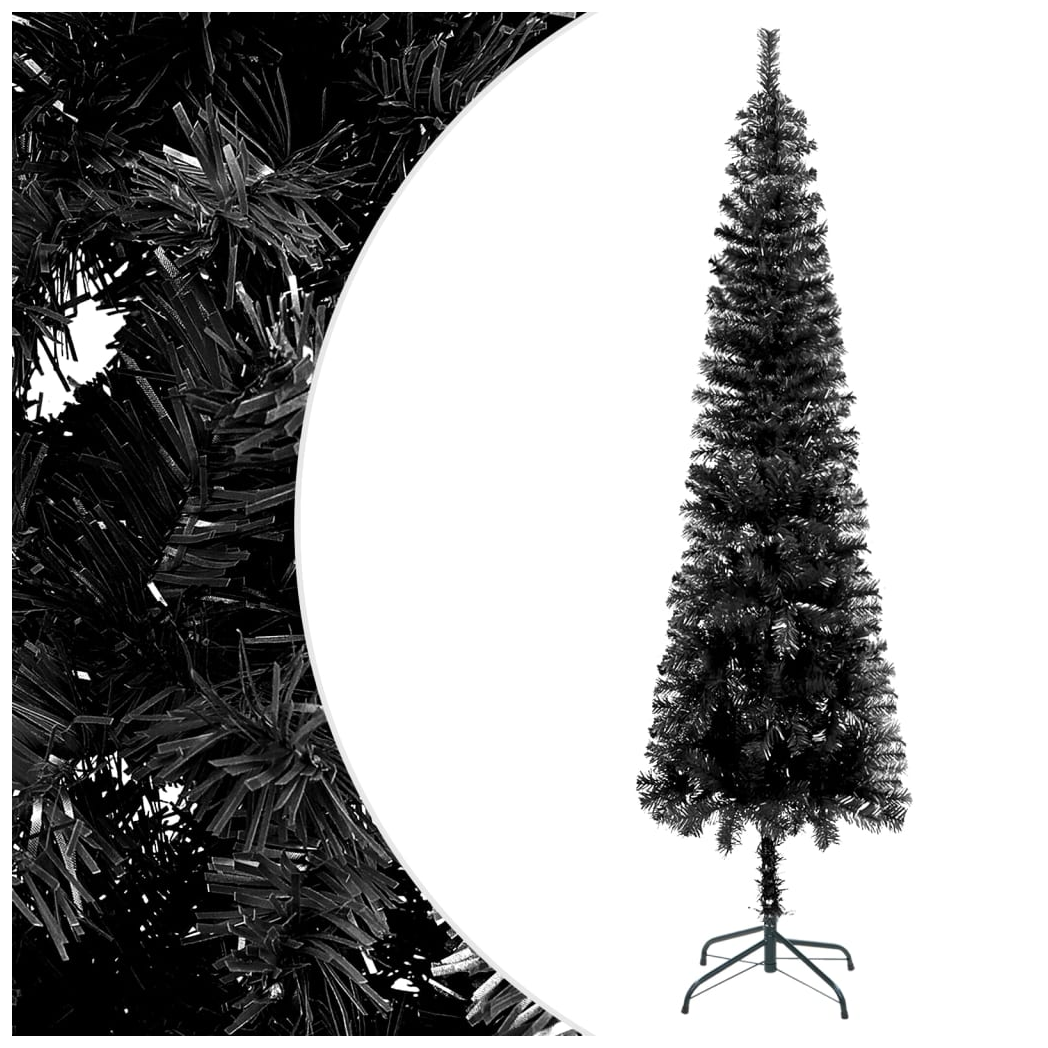 Slim Christmas Tree Black 240 cm