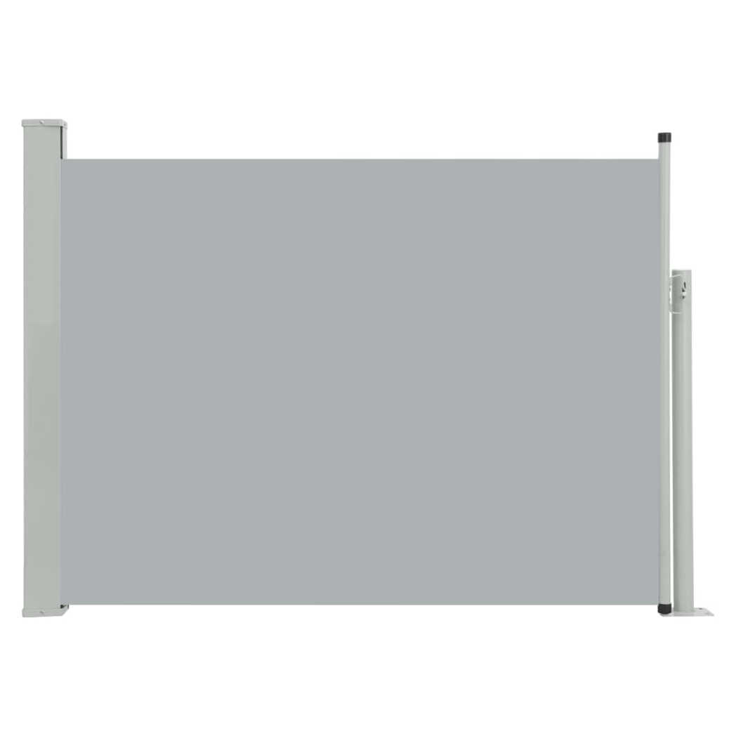 Patio Retractable Side Awning 120x500 cm Grey
