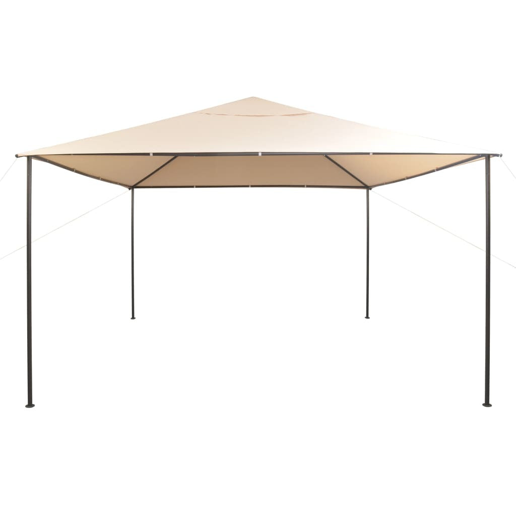 Gazebo Pavilion Tent Canopy 4x4 m Steel Beige