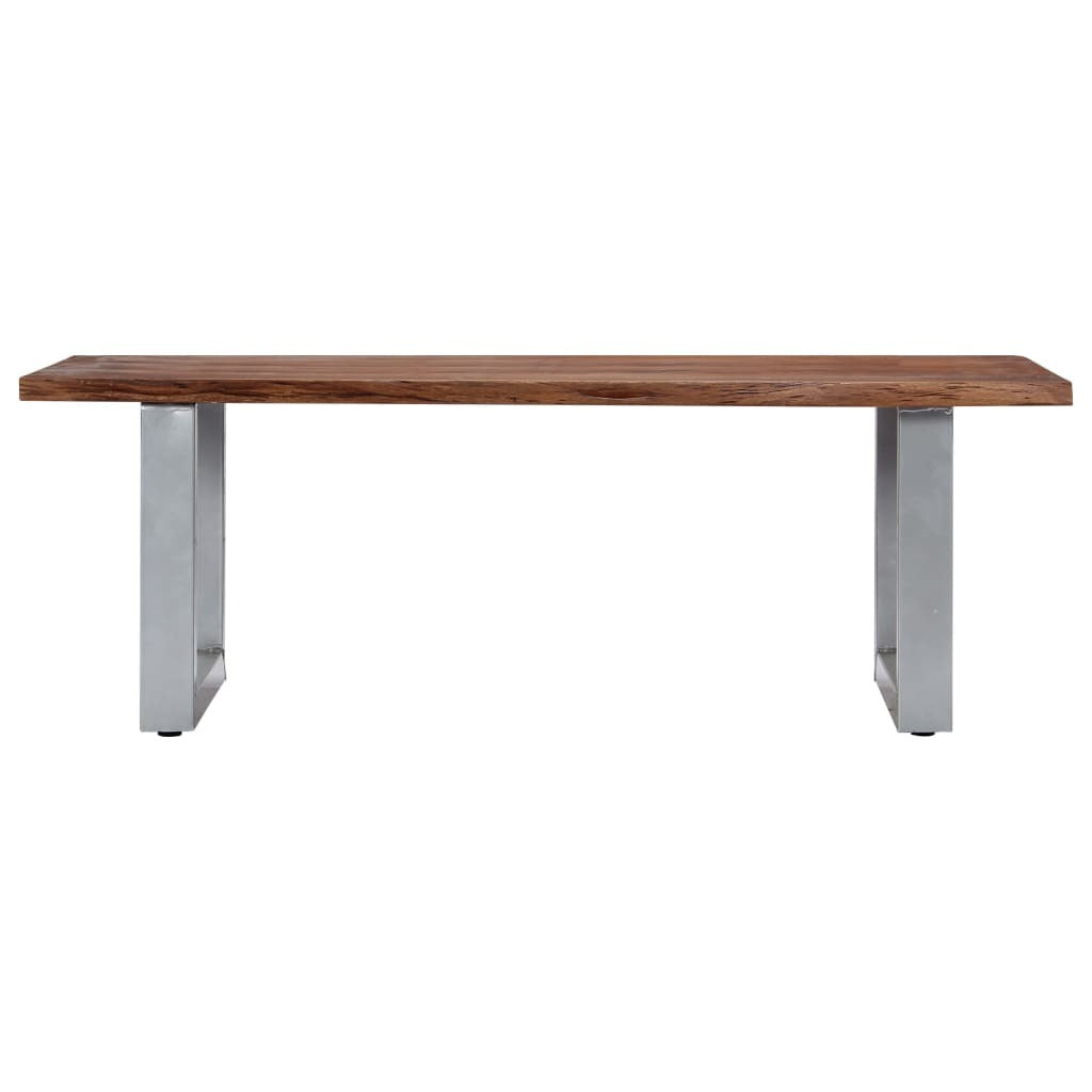 Coffee Table with Live Edges 115x60x40 cm Solid Acacia Wood