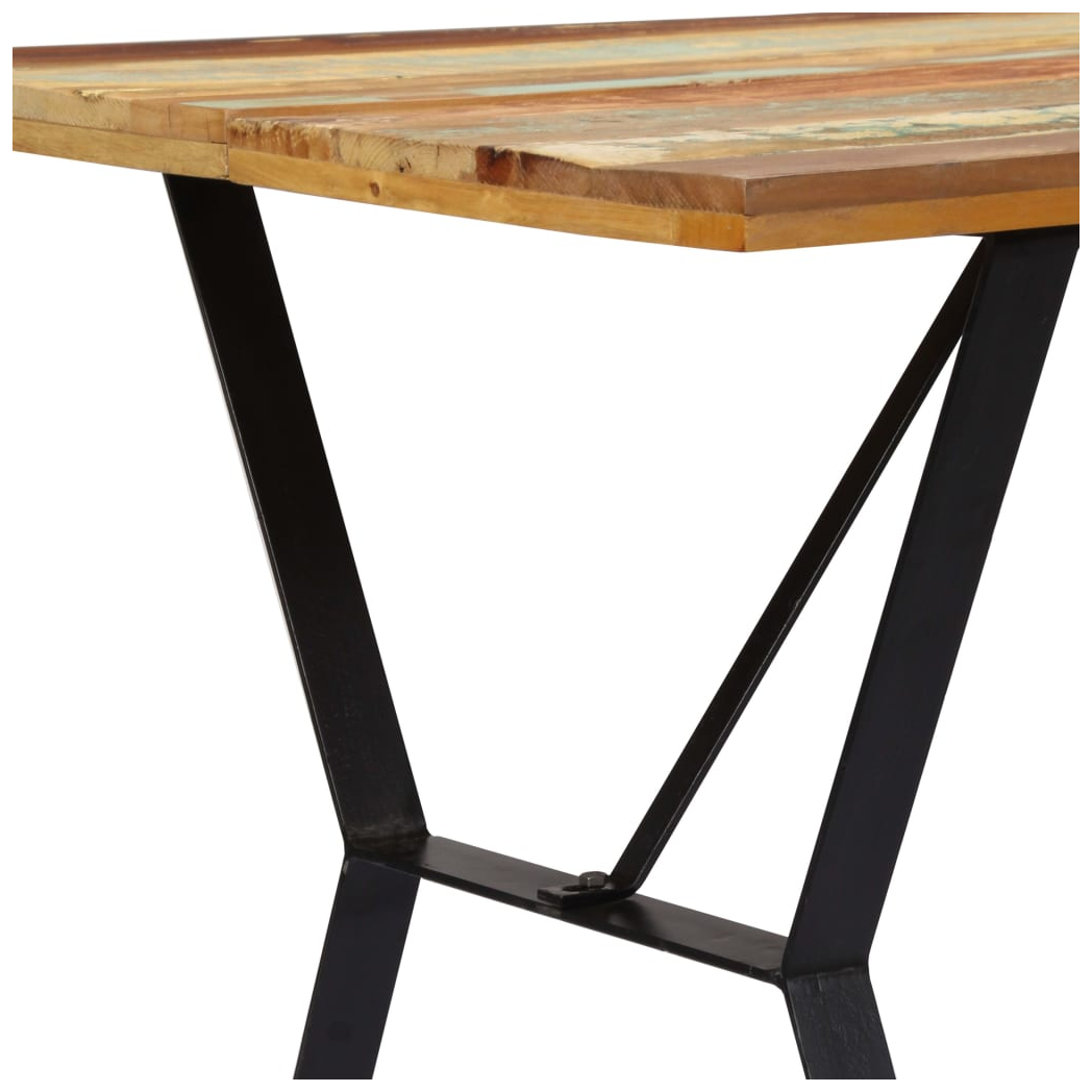 Dining Table 140x80x76 cm Solid Reclaimed Wood