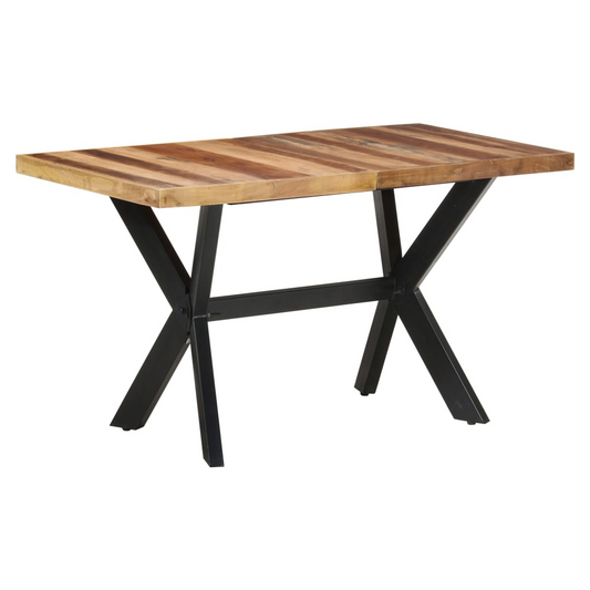 Dining Table 140x70x75 cm Solid Wood with Honey Finish