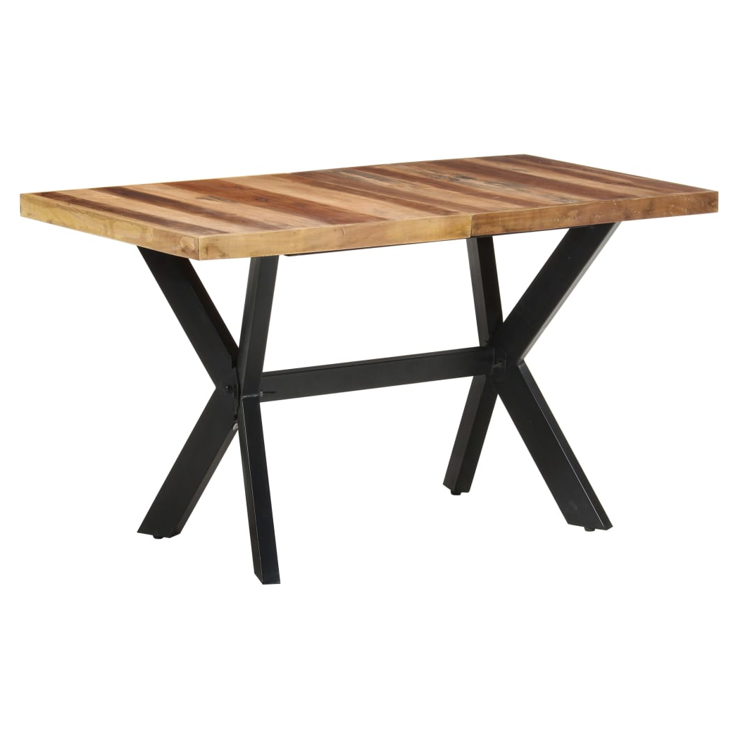 Dining Table 140x70x75 cm Solid Wood with Honey Finish