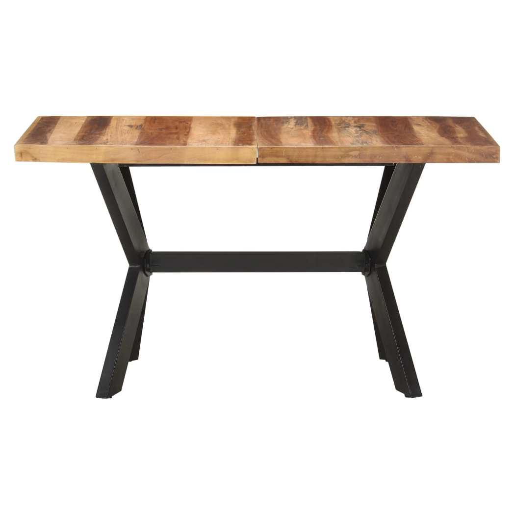 Dining Table 140x70x75 cm Solid Wood with Honey Finish