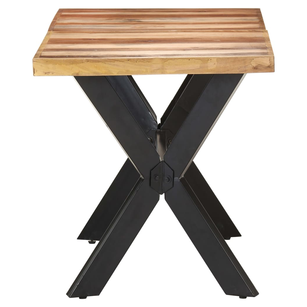 Dining Table 140x70x75 cm Solid Wood with Honey Finish